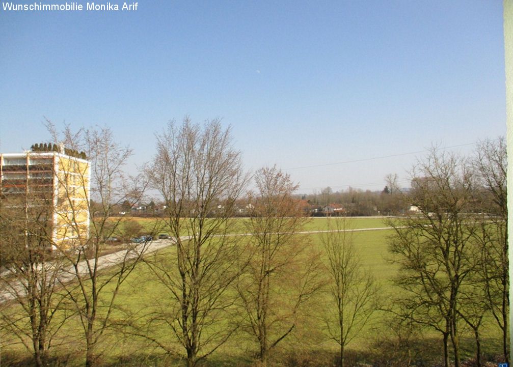 Ausblick von Loggia im Frühjahr