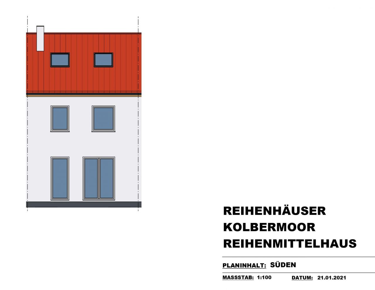 Haus 2 - Ansicht Süd