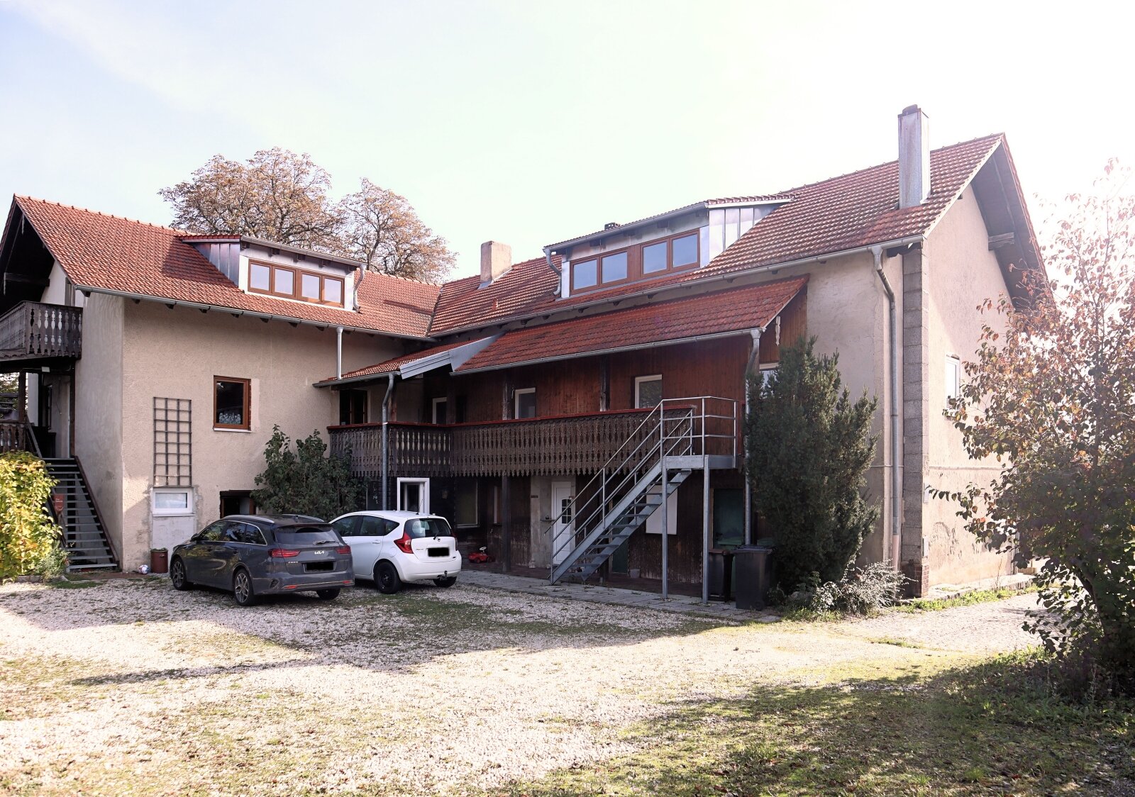 Haus Innenseite Hof Haus Innenseite Hof