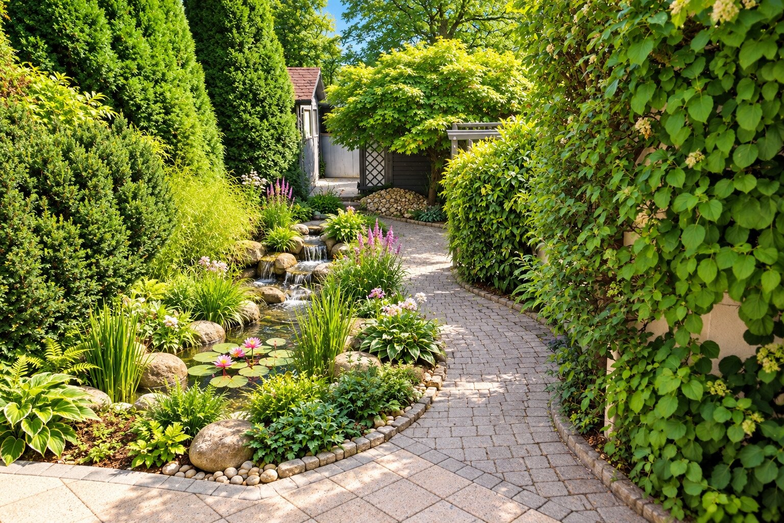 Garten Süd - Bachlauf Garten Süd - Bachlauf
