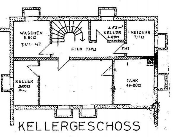 Grundriss Keller 