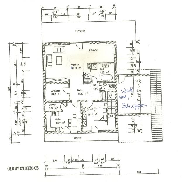 Grundriss Obergeschoss