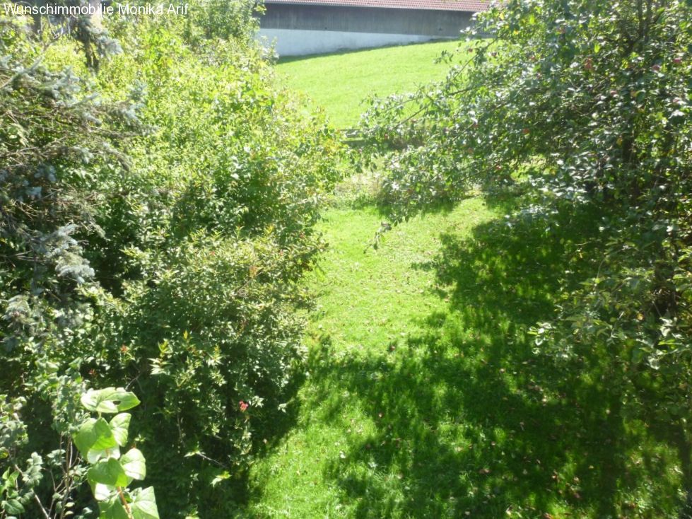 Balkon - Blick in den Gemeinschaftsgarten